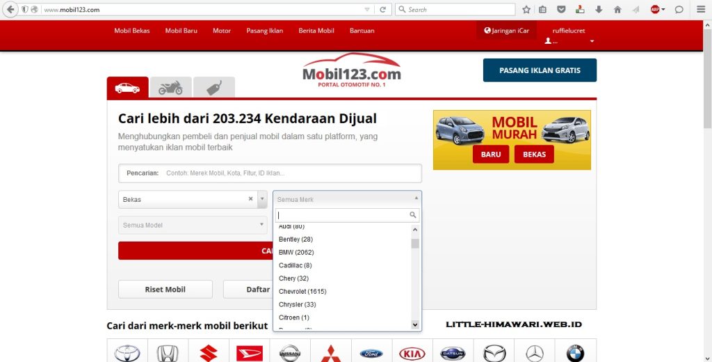 situs jual beli mobil bekas / baru mobil123